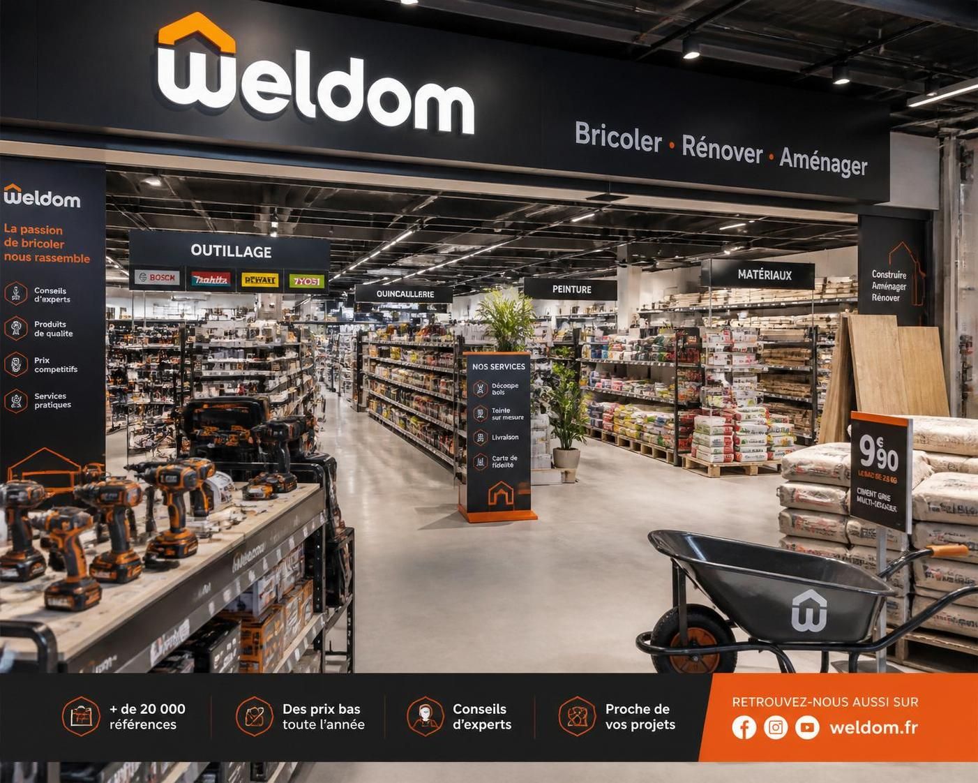 découvrez les services de bricolage proposés par weldom pour aménager votre maison facilement, avec des conseils, des outils et un accompagnement adapté à vos projets.