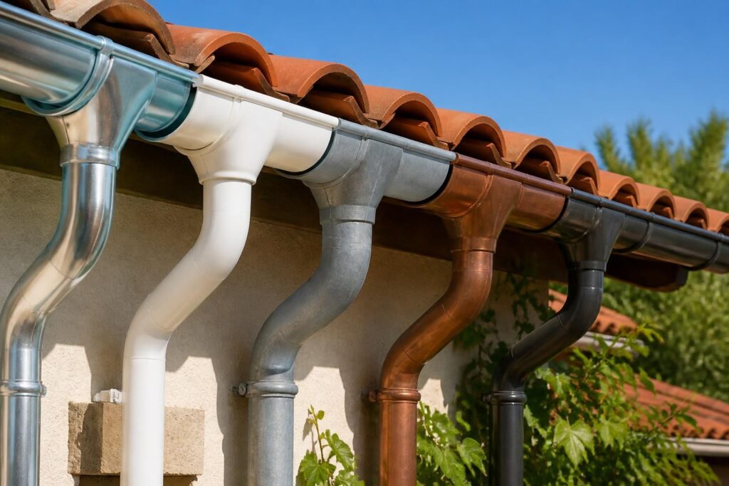 découvrez comment choisir la couleur idéale pour votre gouttière en comparant les matériaux comme l'aluminium, le pvc, le zinc et d'autres finitions pour un extérieur élégant et durable.