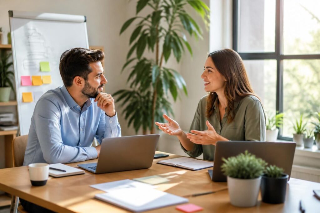 découvrez des exemples pratiques de communication non violente au travail pour renforcer les relations professionnelles et favoriser un environnement harmonieux.